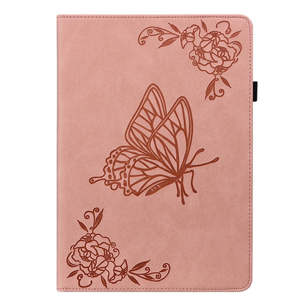 Läderfodral Fjärilar Xiaomi Redmi Pad 2 Rosa
