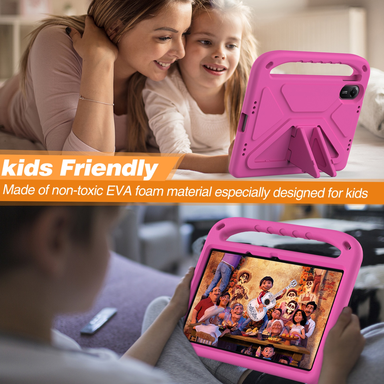 Skal EVA med Handtag Xiaomi Redmi Pad 2 Rosa