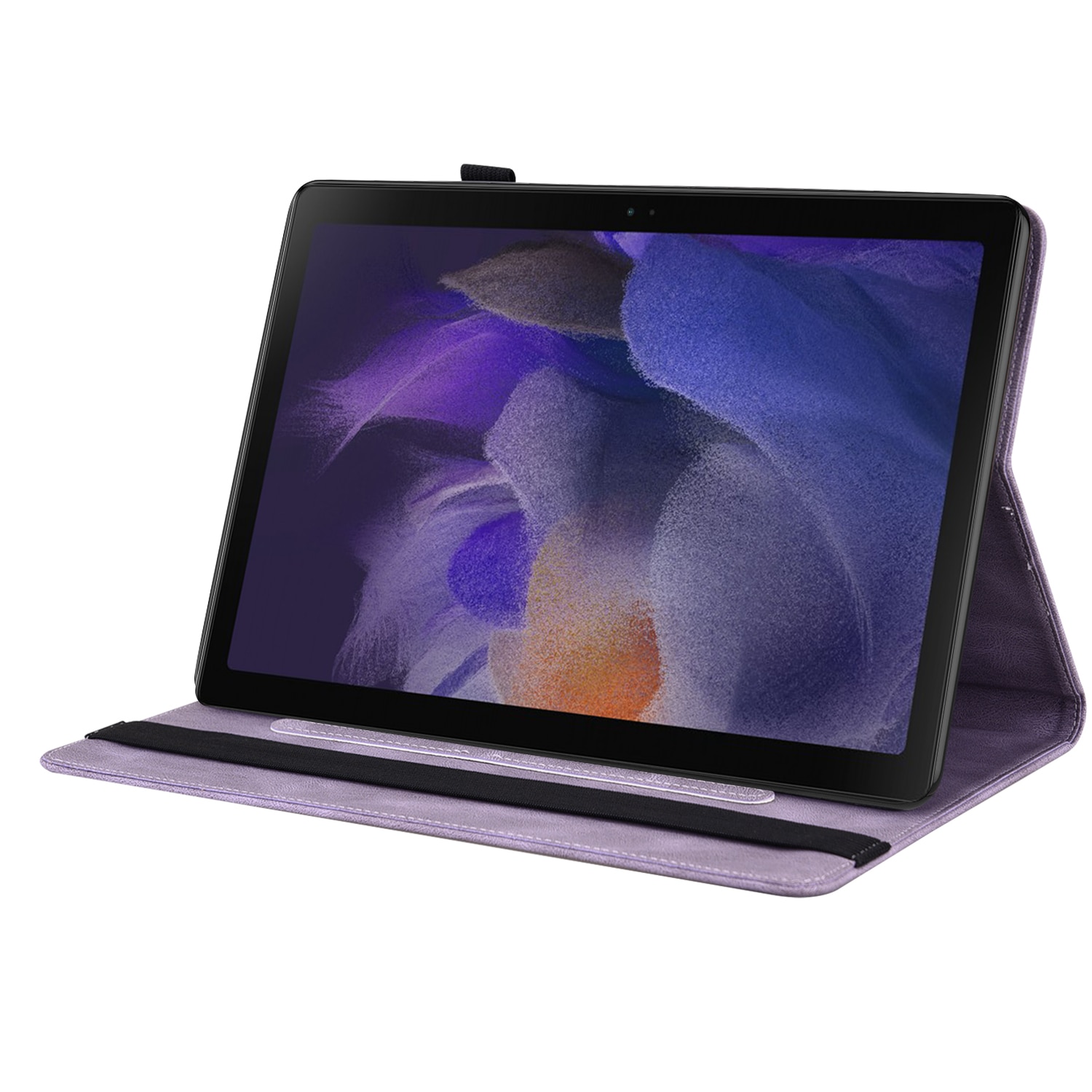 Läderfodral Fjärilar Samsung Galaxy Tab A11 Plus Lila