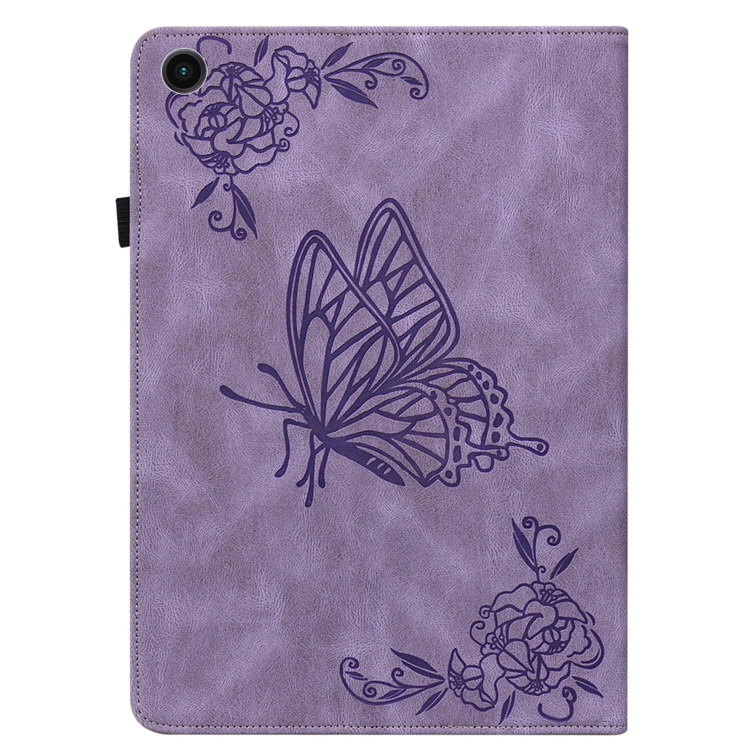 Läderfodral Fjärilar Samsung Galaxy Tab A11 Plus Lila