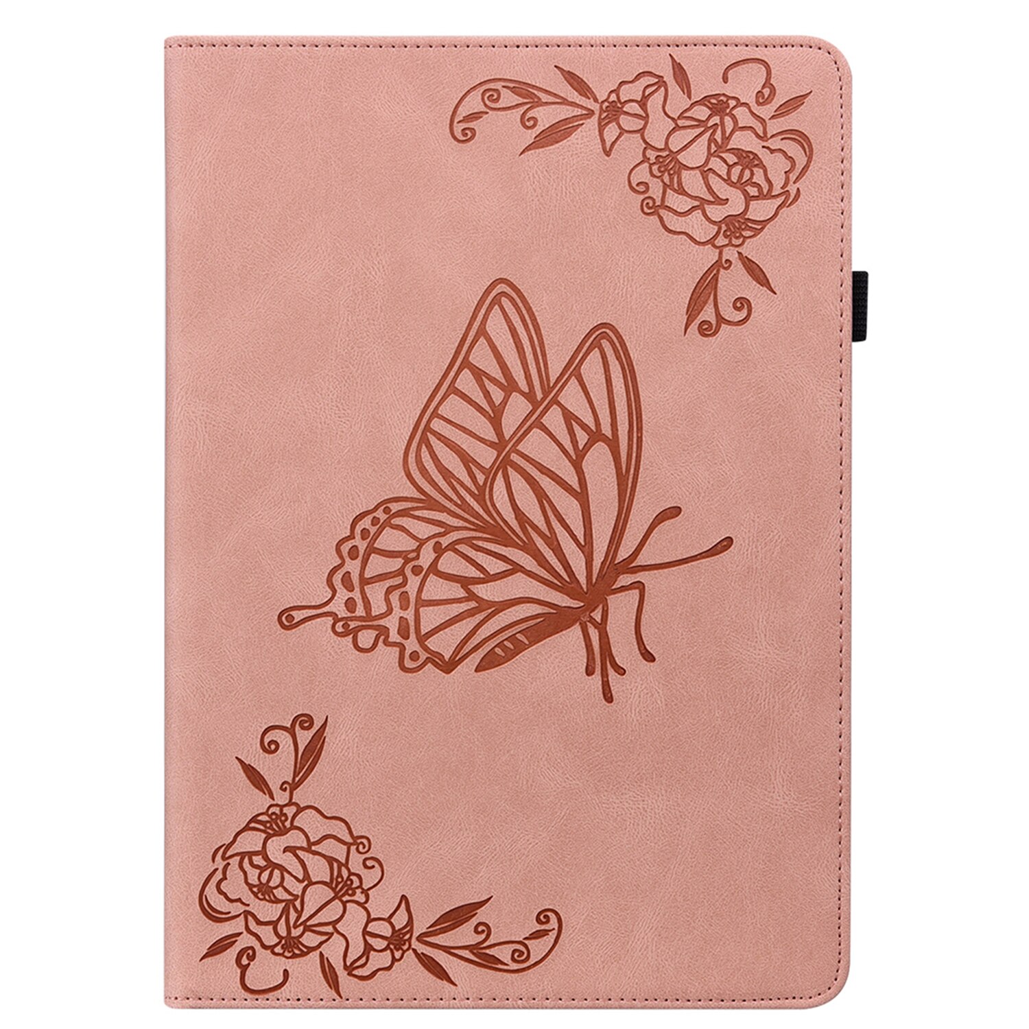 Läderfodral Fjärilar Samsung Galaxy Tab A11 Plus Rosa