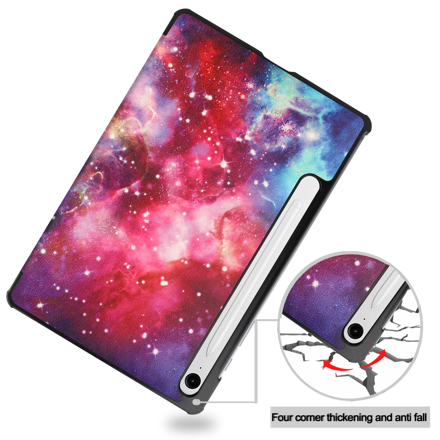 Fodral Tri-fold Samsung Galaxy Tab S10 Lite Rymd