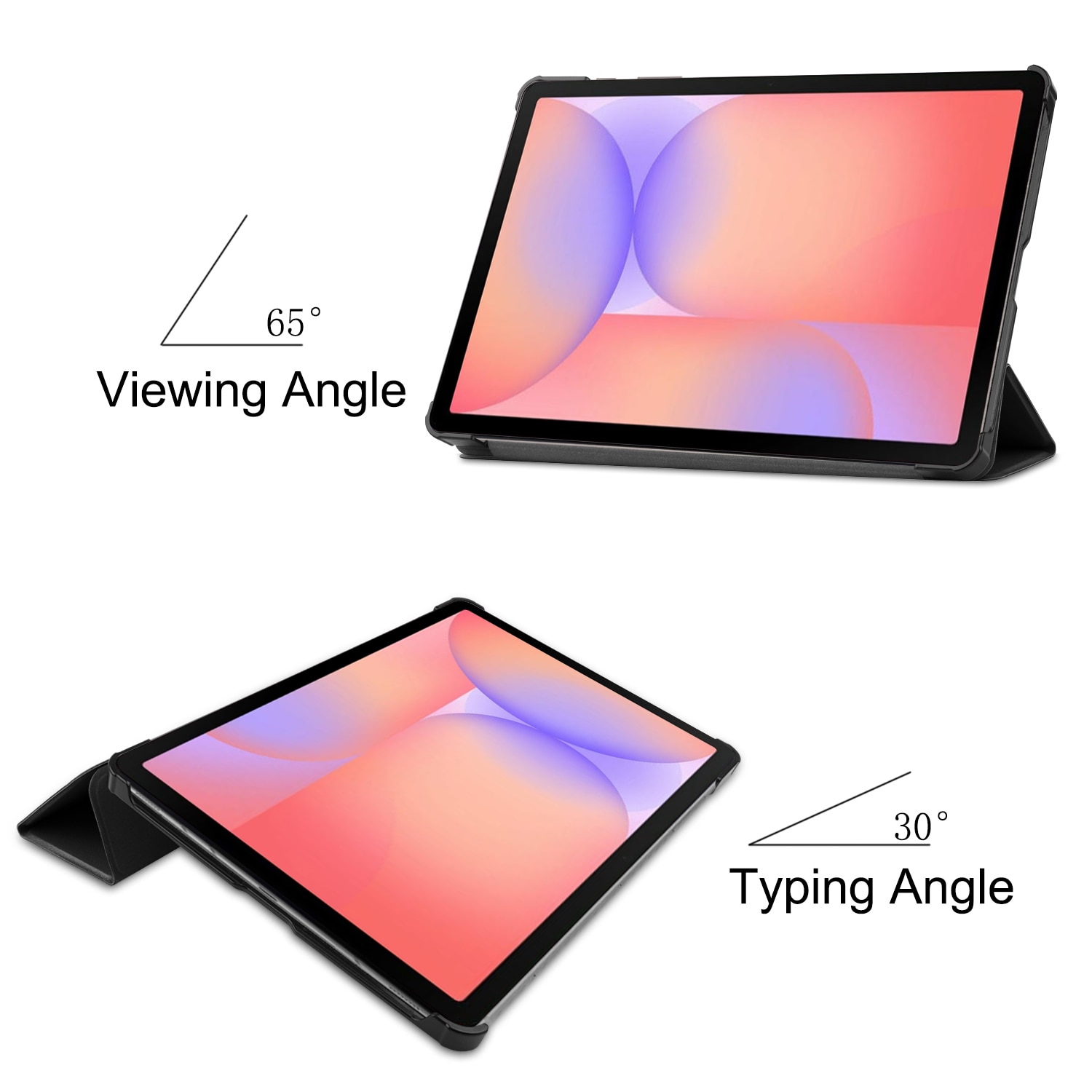 Fodral Tri-fold Samsung Galaxy Tab S10 Lite Svart