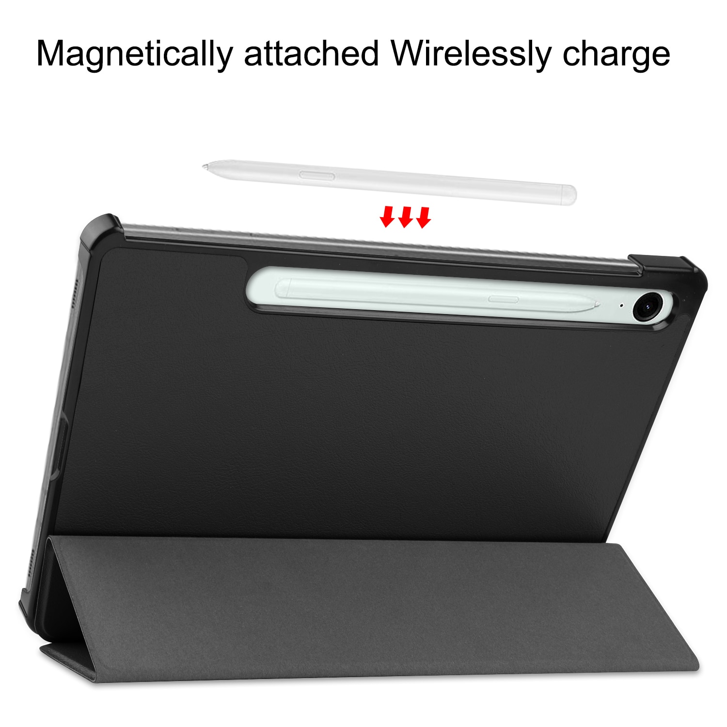 Fodral Tri-fold Samsung Galaxy Tab S10 Lite Svart