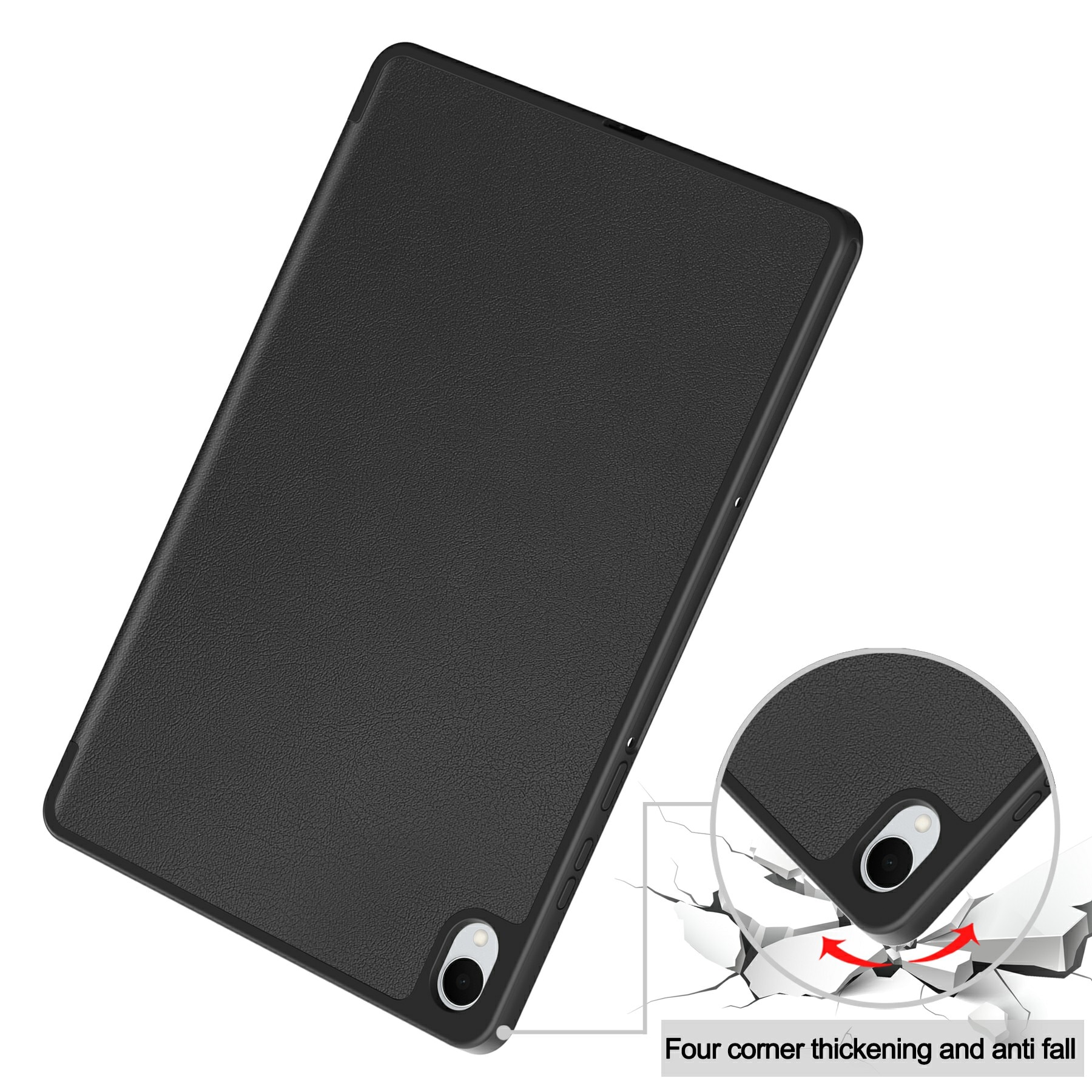 Samsung Galaxy Tab S11 Fodral Tri-fold med Pencil-hållare Svart