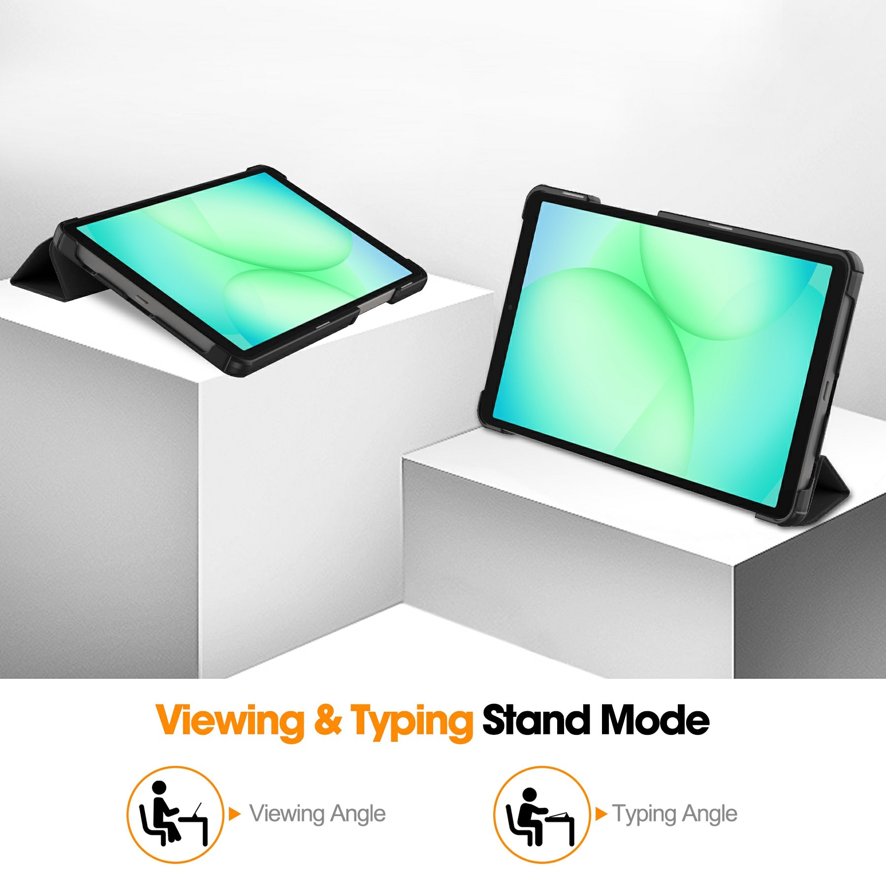 Fodral Tri-fold Samsung Galaxy Tab A11 Svart