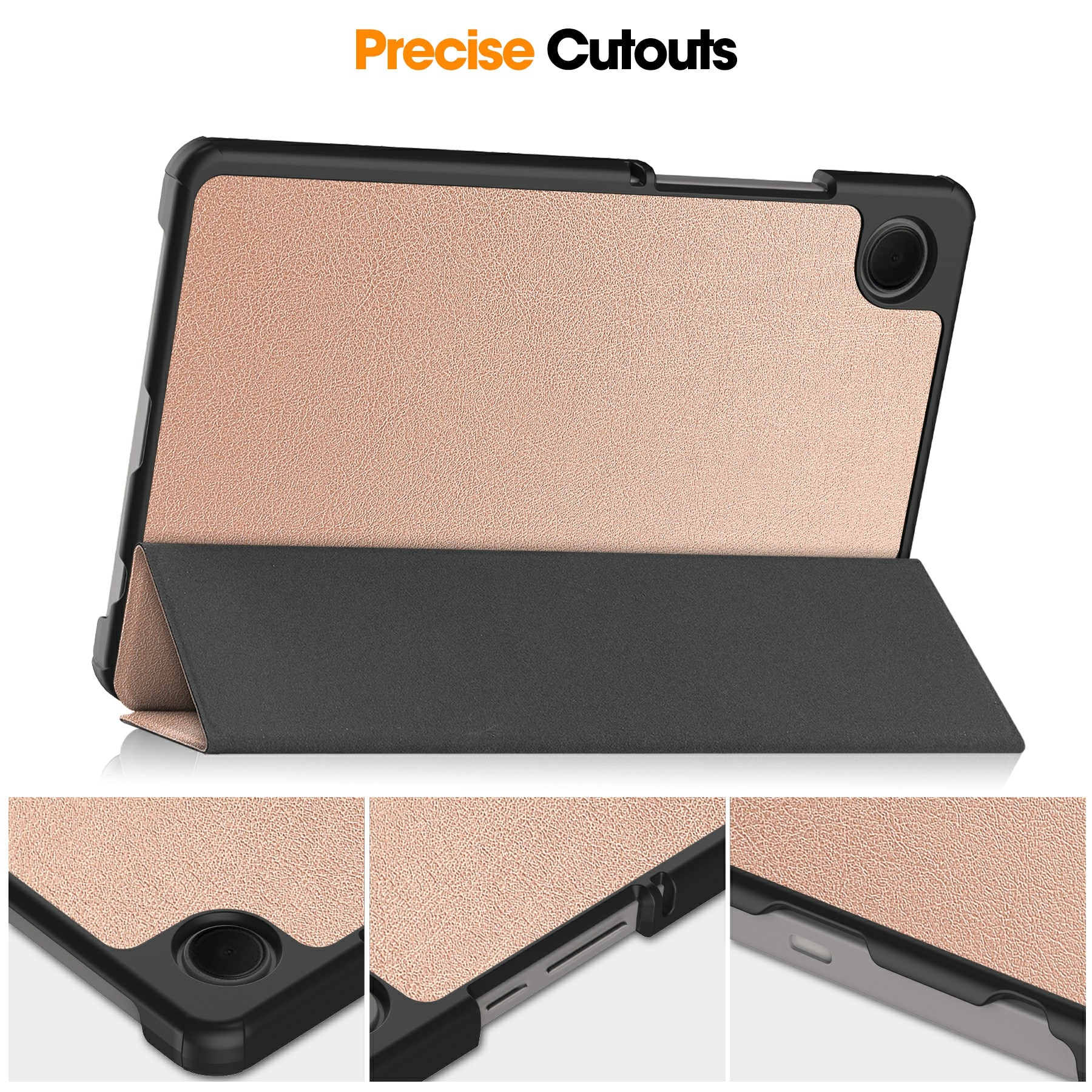 Fodral Tri-fold Samsung Galaxy Tab A11 Roséguld