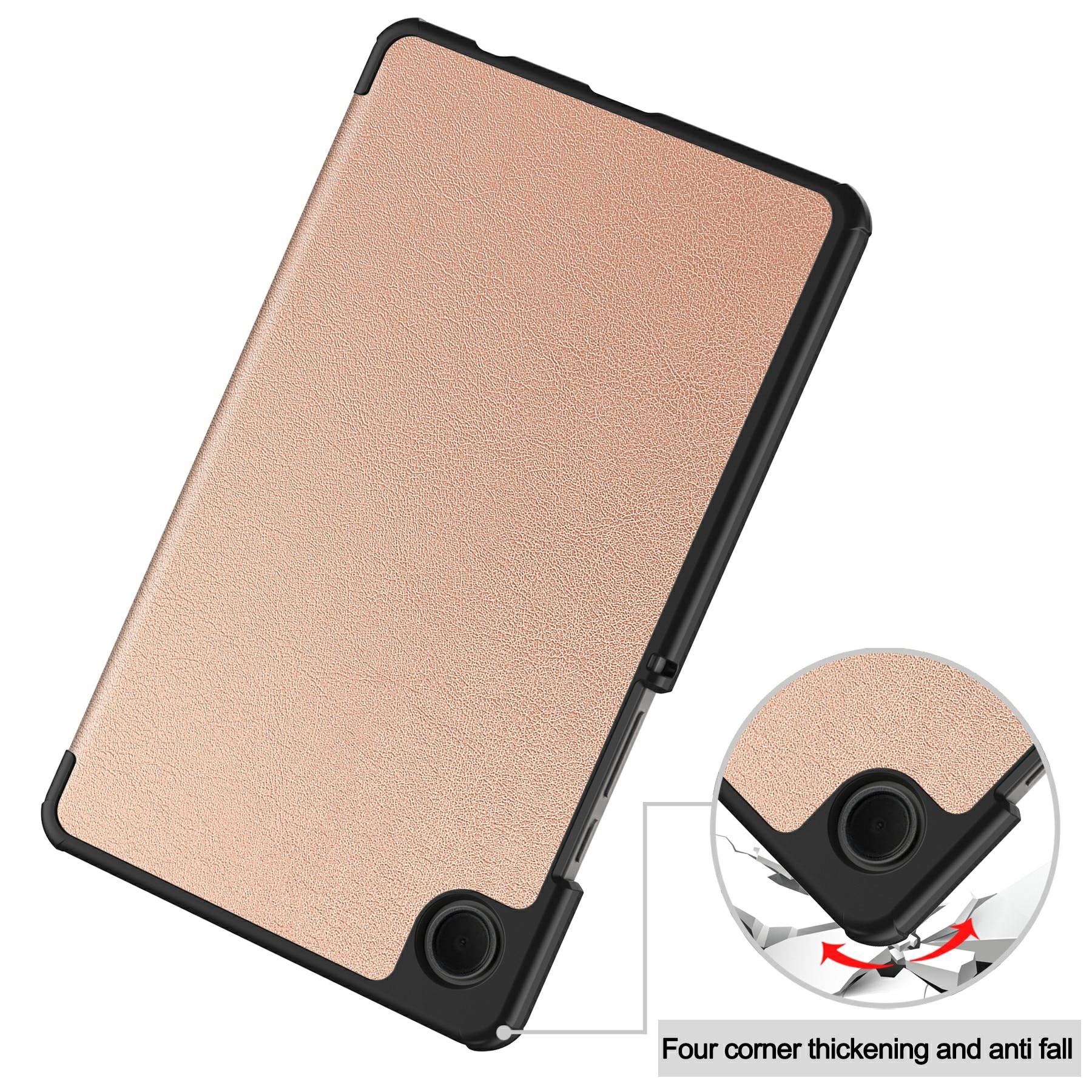 Fodral Tri-fold Samsung Galaxy Tab A11 Roséguld