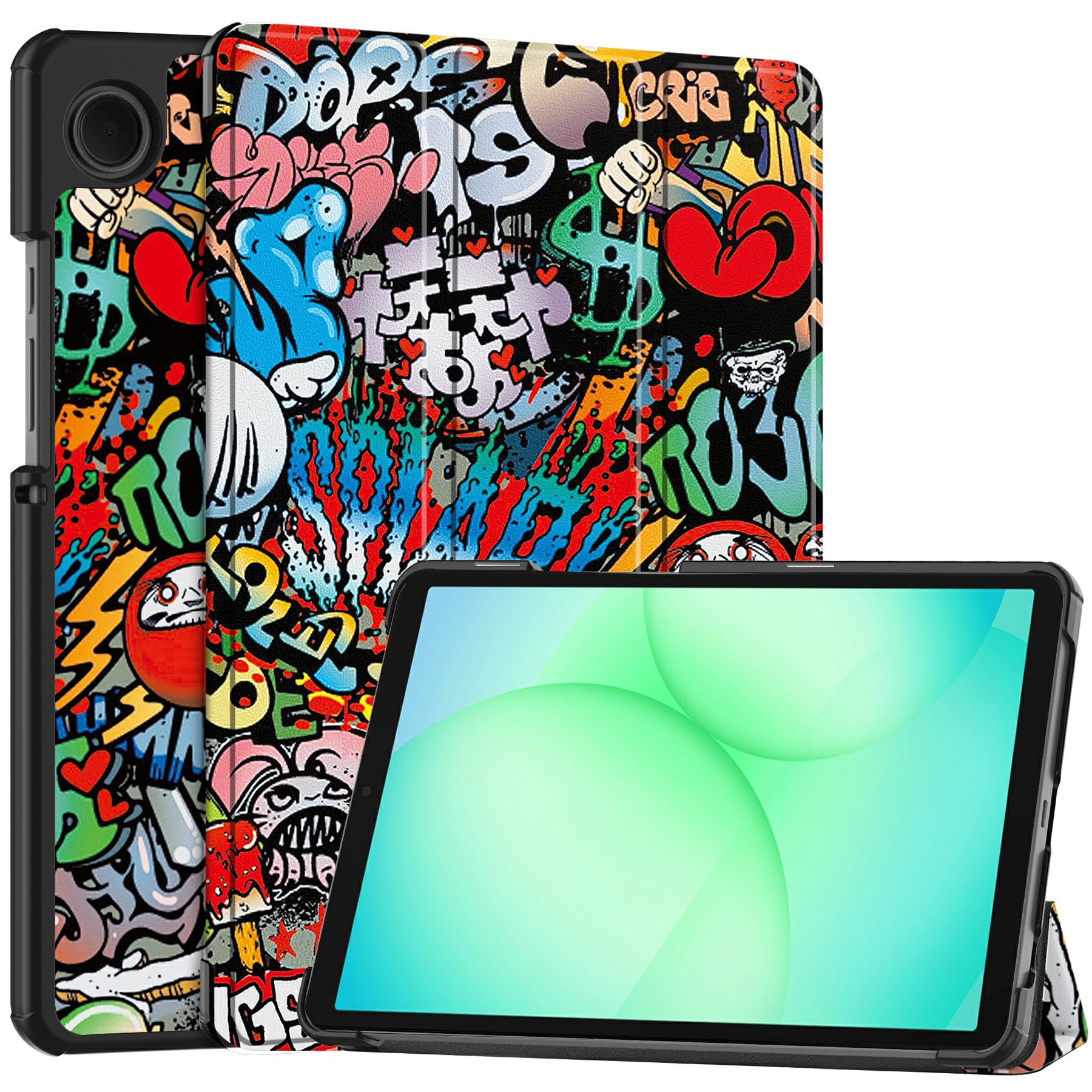 Fodral Tri-fold Samsung Galaxy Tab A11 Graffiti