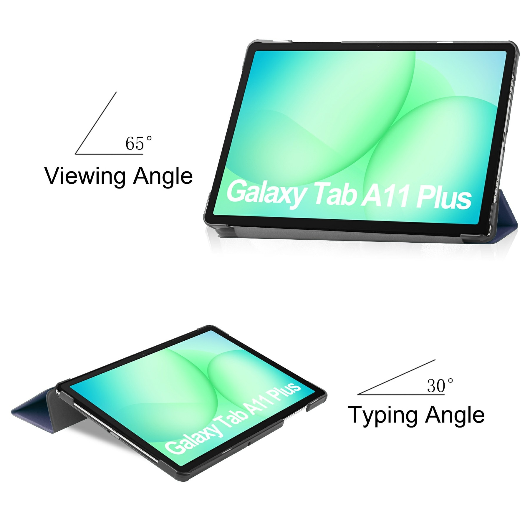 Fodral Tri-fold Samsung Galaxy Tab A11 Plus Blå