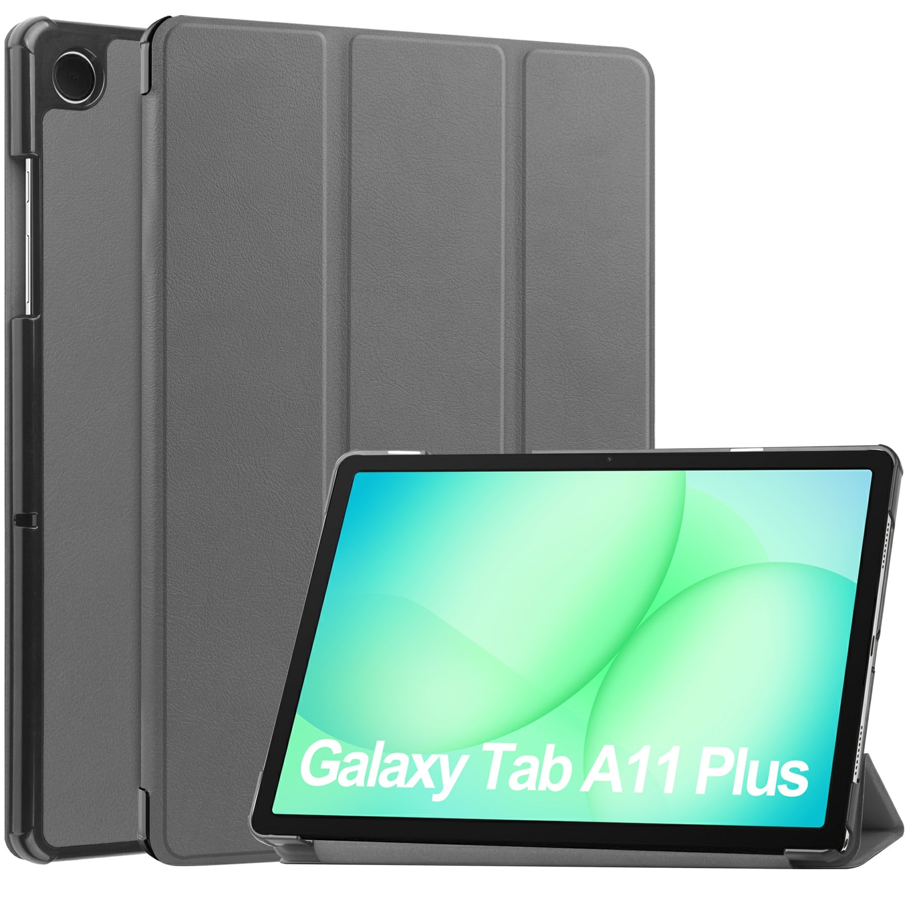 Fodral Tri-fold Samsung Galaxy Tab A11 Plus Grå