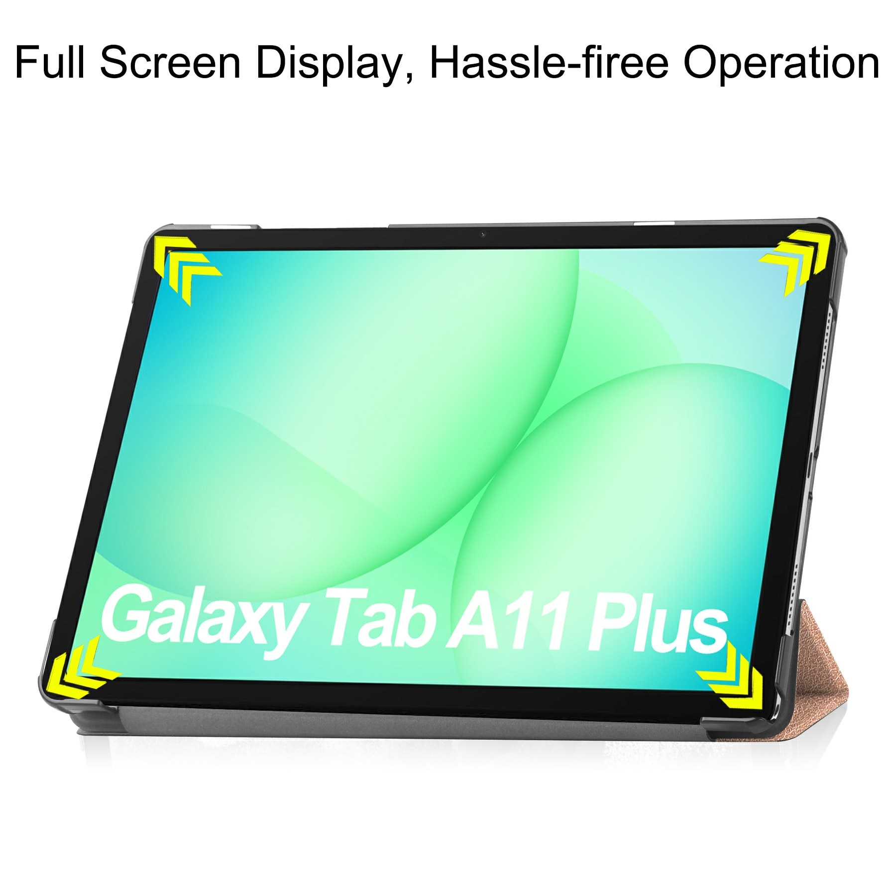Fodral Tri-fold Samsung Galaxy Tab A11 Plus Roséguld