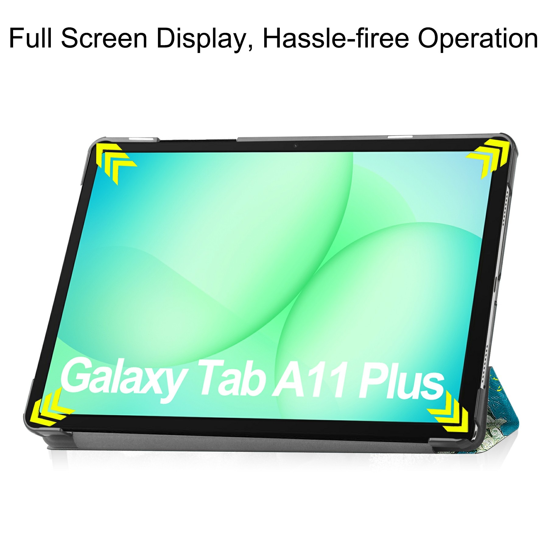 Fodral Tri-fold Samsung Galaxy Tab A11 Plus - Körsbärsblommor