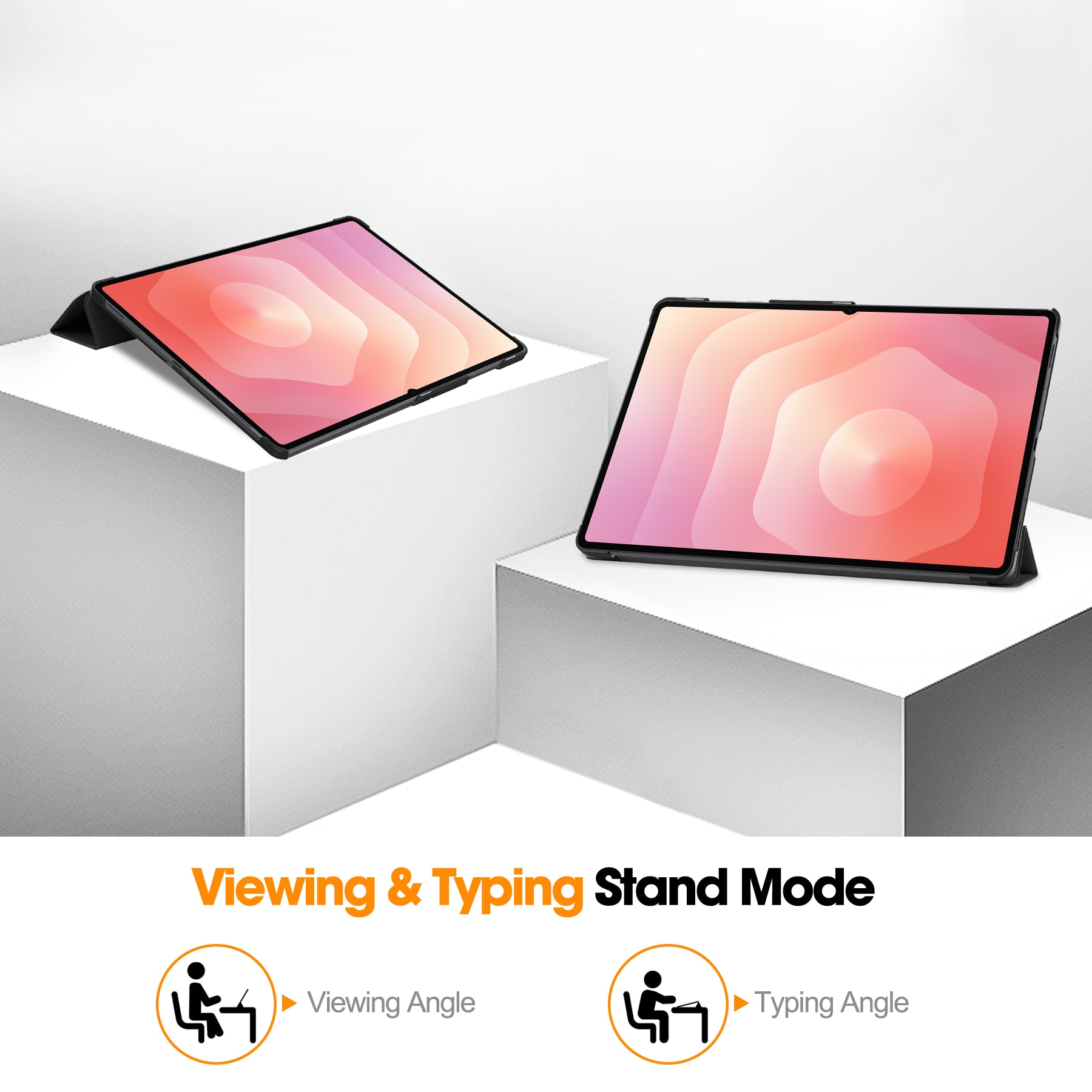 Fodral Tri-fold Samsung Galaxy Tab S11 Ultra Svart