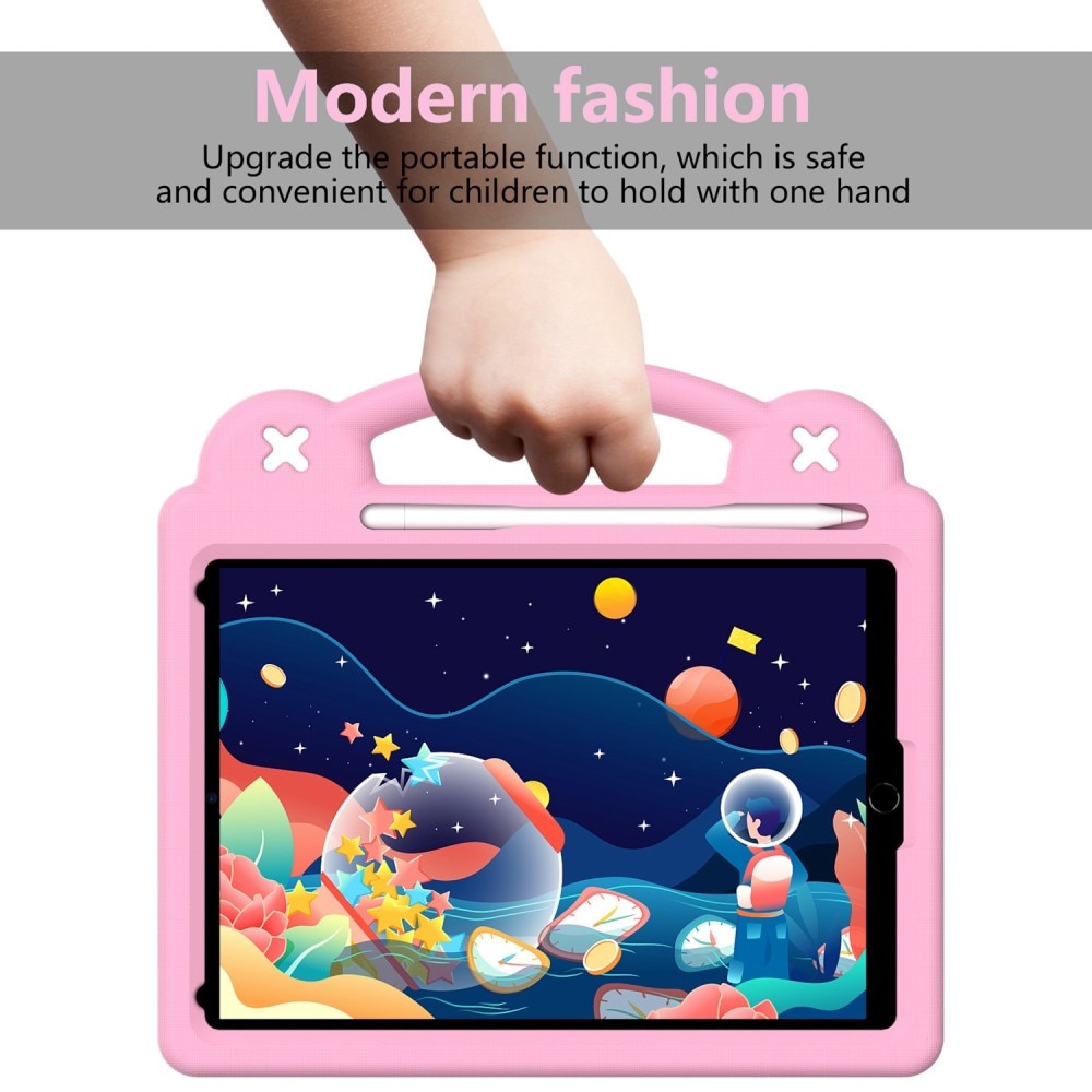 Barnskal med figurer och ställ iPad 10.2 9th Gen (2021) rosa