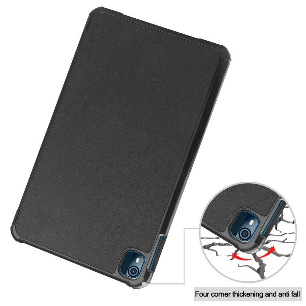 Fodral Tri-fold  Nokia T10 Svart