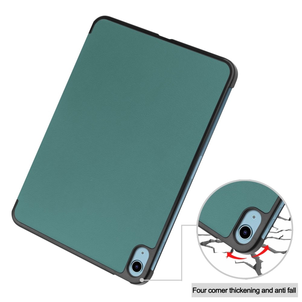 iPad 10.9 10th Gen (2022) Fodral Tri-fold grön