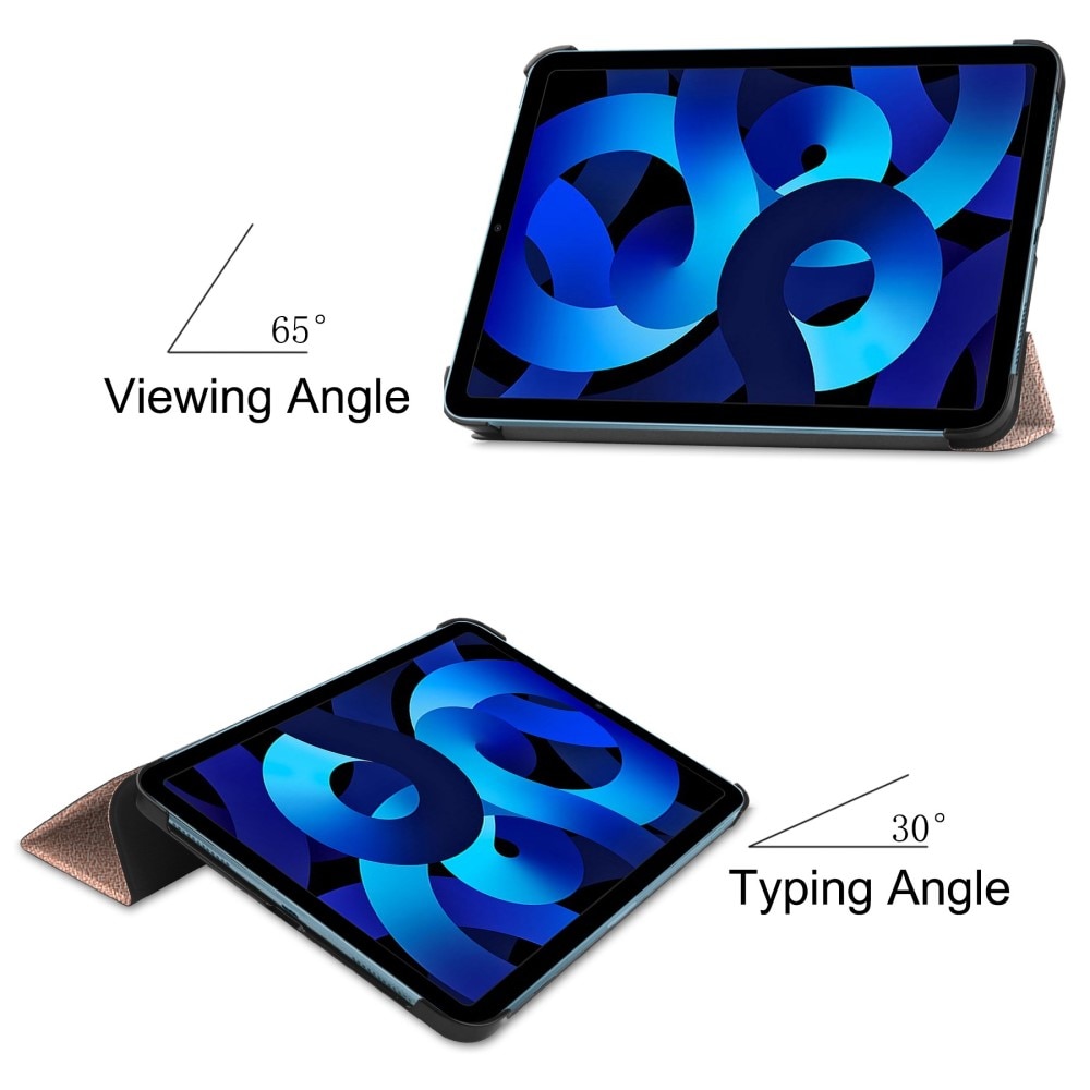 iPad 10.9 10th Gen (2022) Fodral Tri-fold roséguld