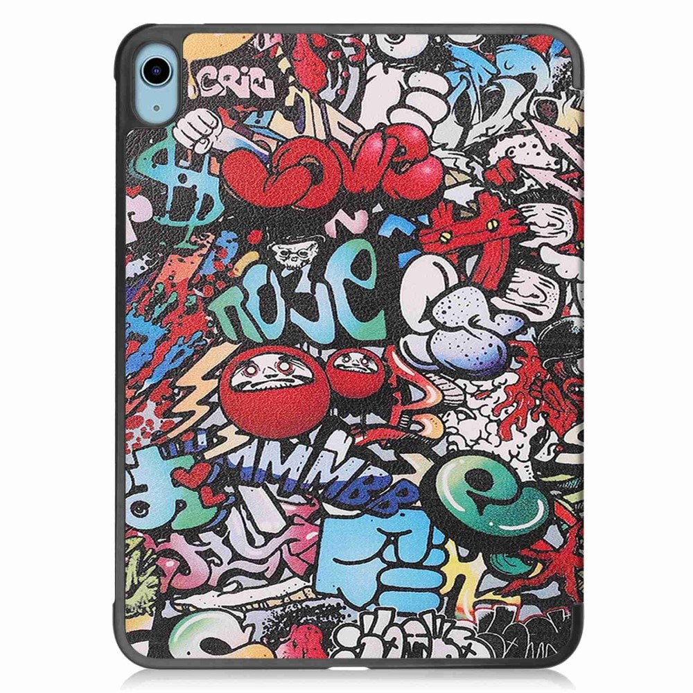 Fodral Tri-fold iPad 10.9 10th Gen (2022) - Graffiti