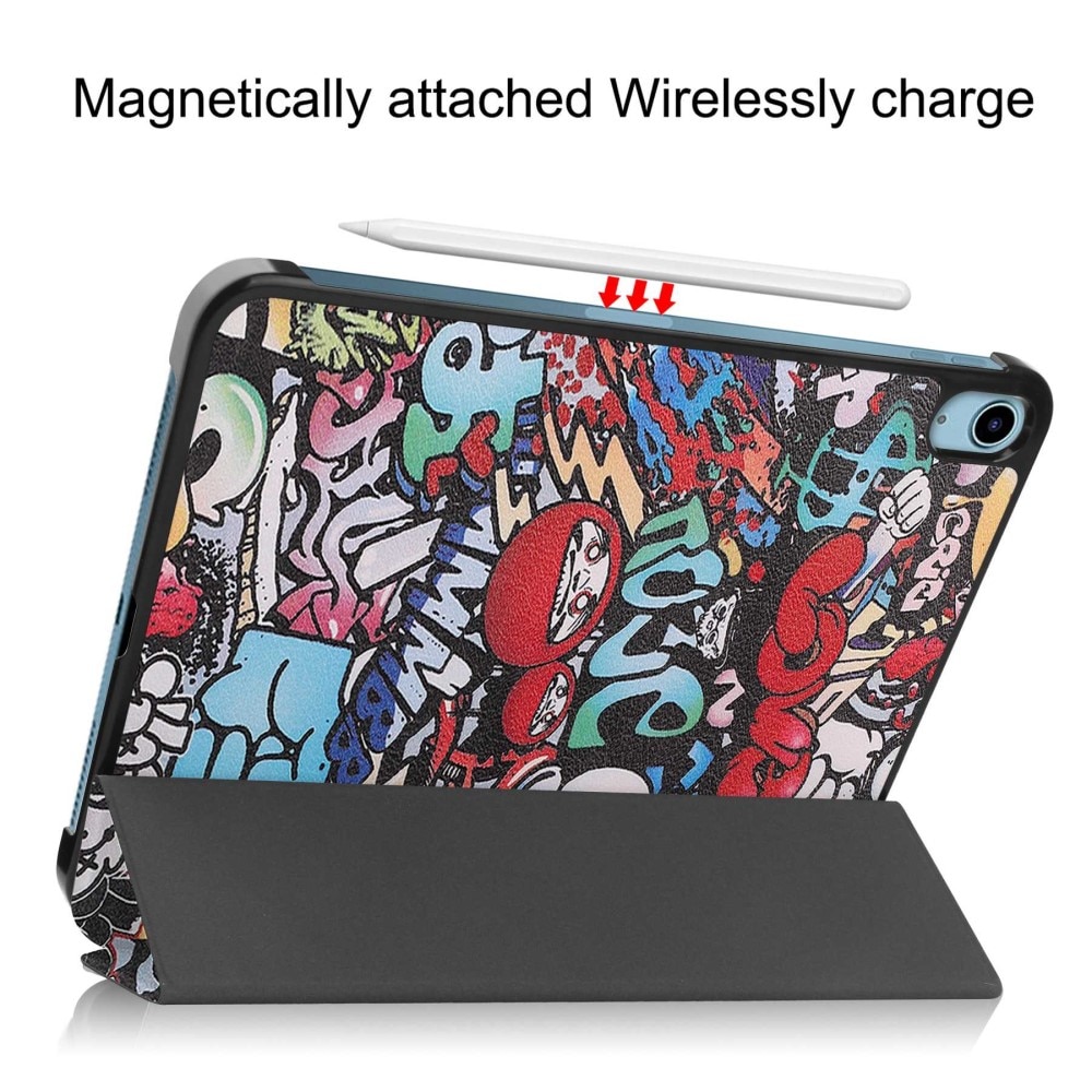 Fodral Tri-fold iPad 10.9 10th Gen (2022) - Graffiti