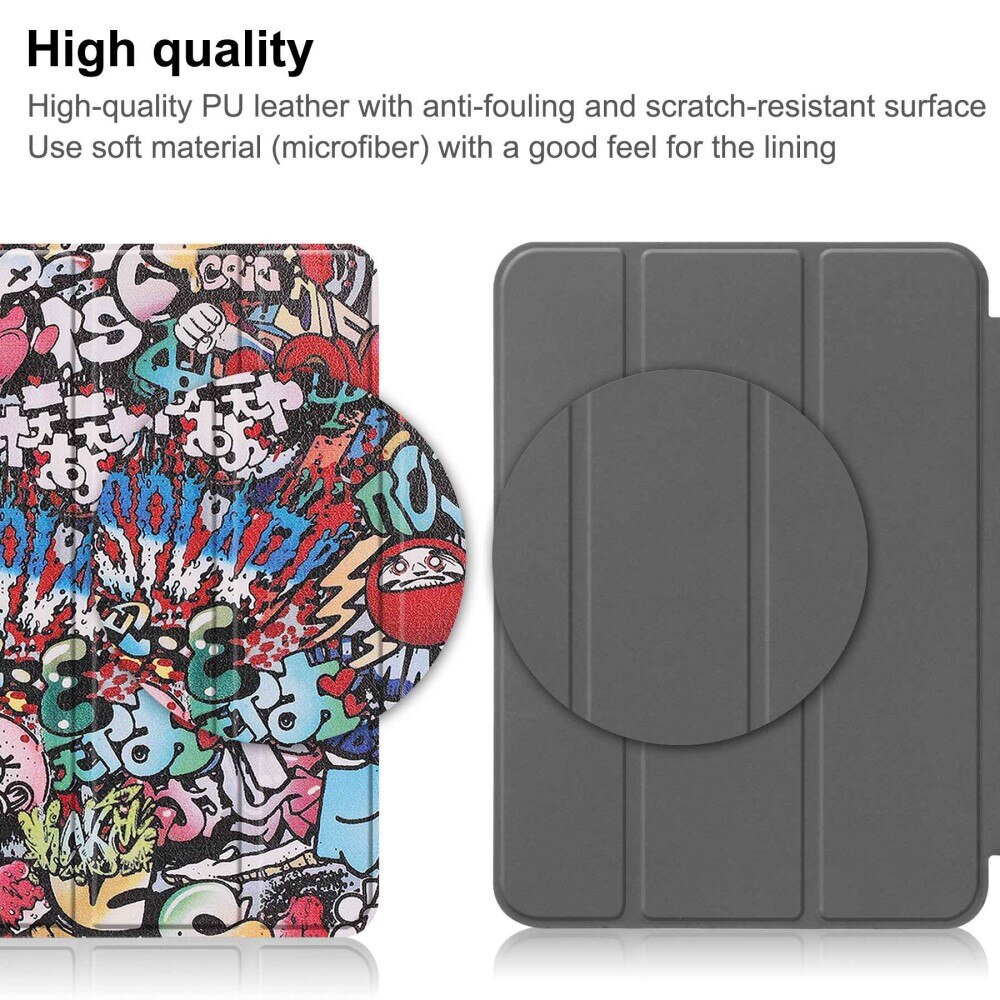 Fodral Tri-fold iPad 10.9 10th Gen (2022) - Graffiti