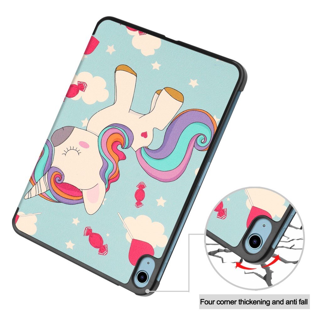 Fodral Tri-fold iPad 10.9 10th Gen (2022) - Unicorn