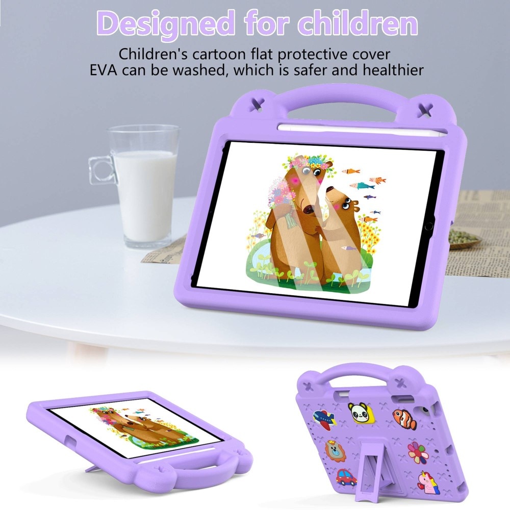 Stöttåligt EVA Skal Kickstand iPad Air 9.7 1st Gen (2013) lila