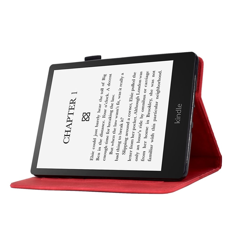 Fodral Kortfack Amazon Kindle Paperwhite Signature Edition (2023) röd