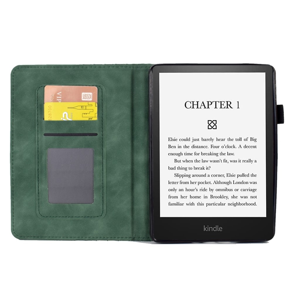 Fodral Kortfack Amazon Kindle Paperwhite 11 (2021) grön