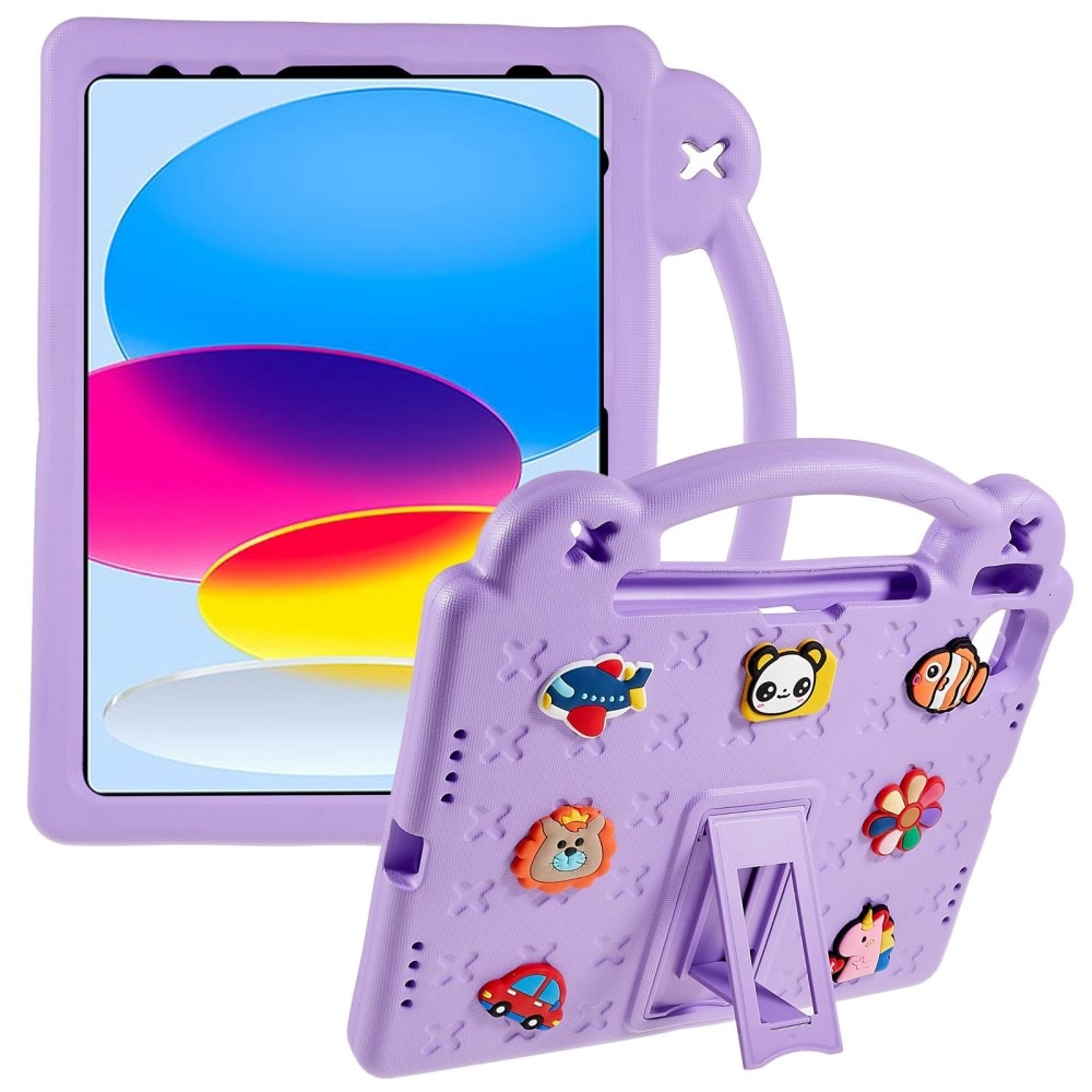 Stöttåligt EVA Skal Kickstand iPad 10.9 10th Gen (2022) lila