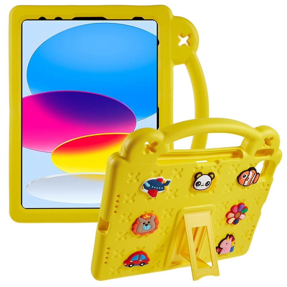 Stöttåligt EVA Skal Kickstand iPad 10.9 2022 (10th gen) gul