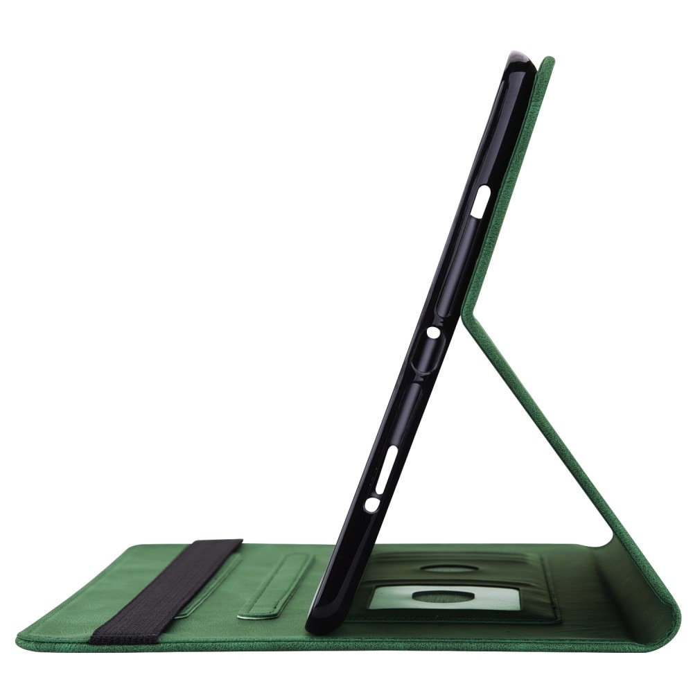 Läderfodral Fjärilar Apple iPad 11 11th Gen (2025) Grön