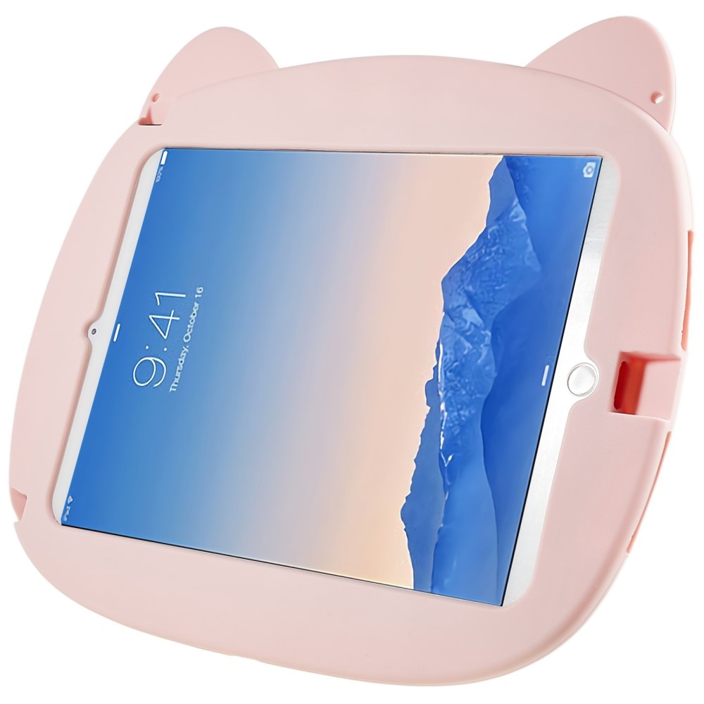 iPad 9.7 5th Gen (2017) Silikonskal för barn gris rosa