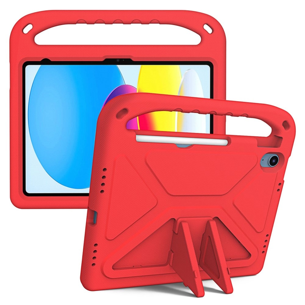 Skal EVA med Handtag iPad 10.9 10th Gen (2022) röd