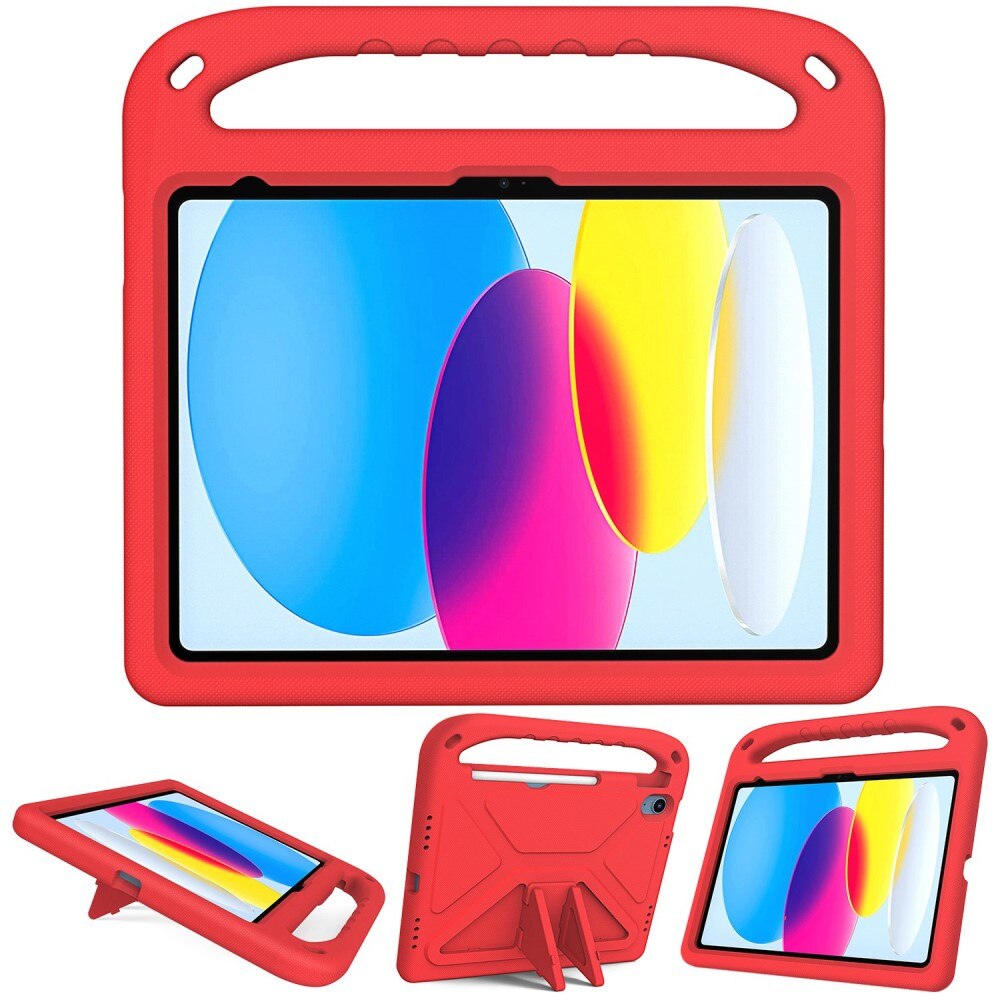 Skal EVA med Handtag Apple iPad 10.9 10th Gen (2022) Röd