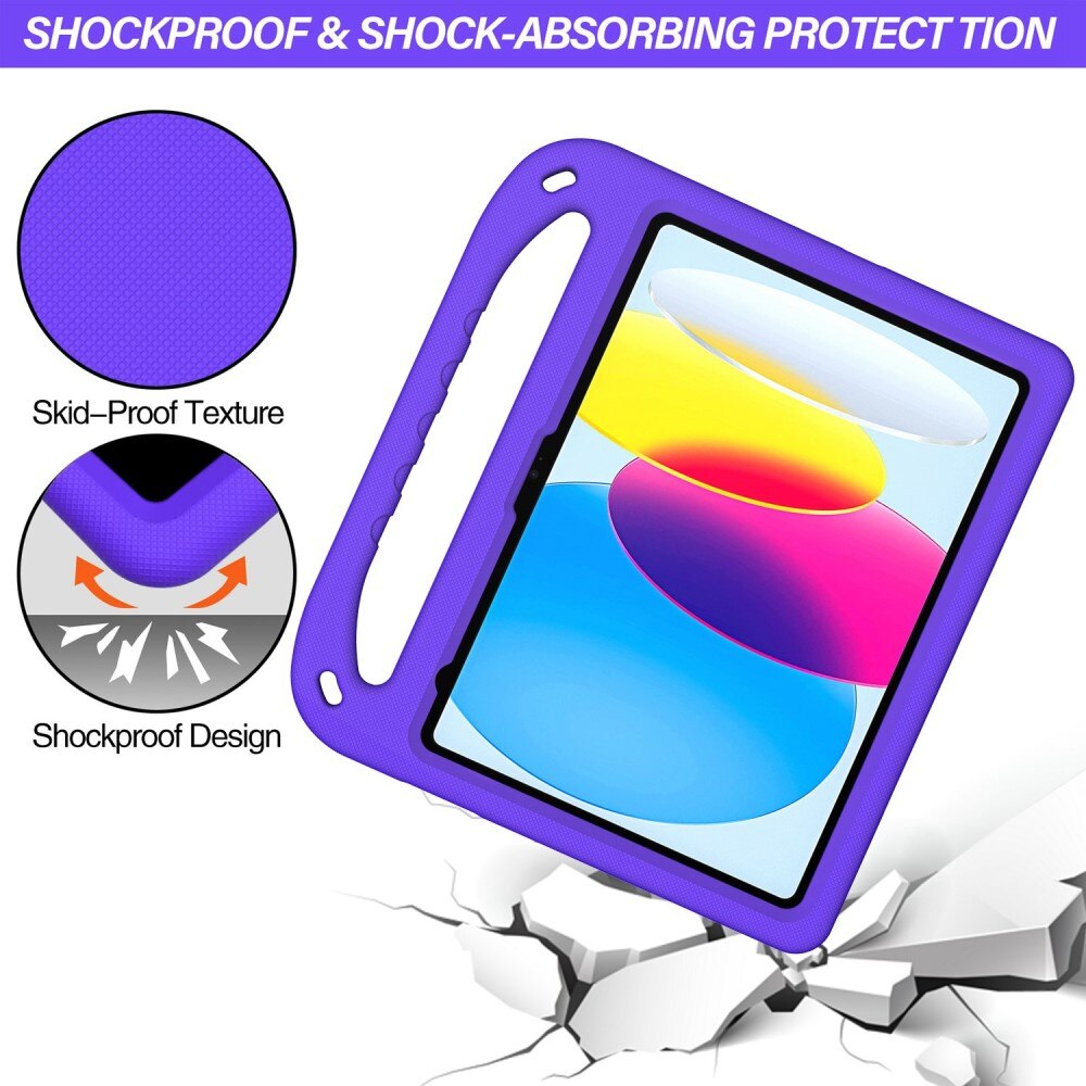 Skal EVA med Handtag Apple iPad 10.9 10th Gen (2022) Lila