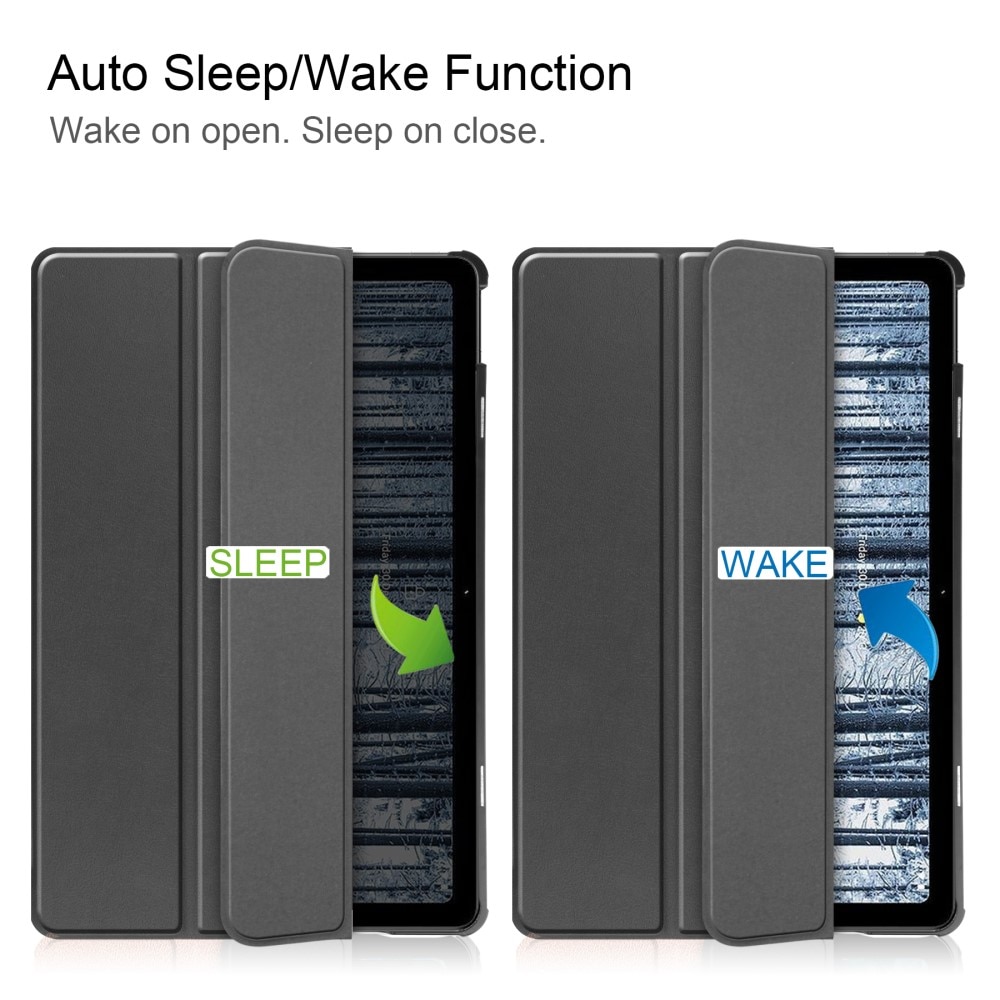 Fodral Tri-fold  Nokia T21 Svart