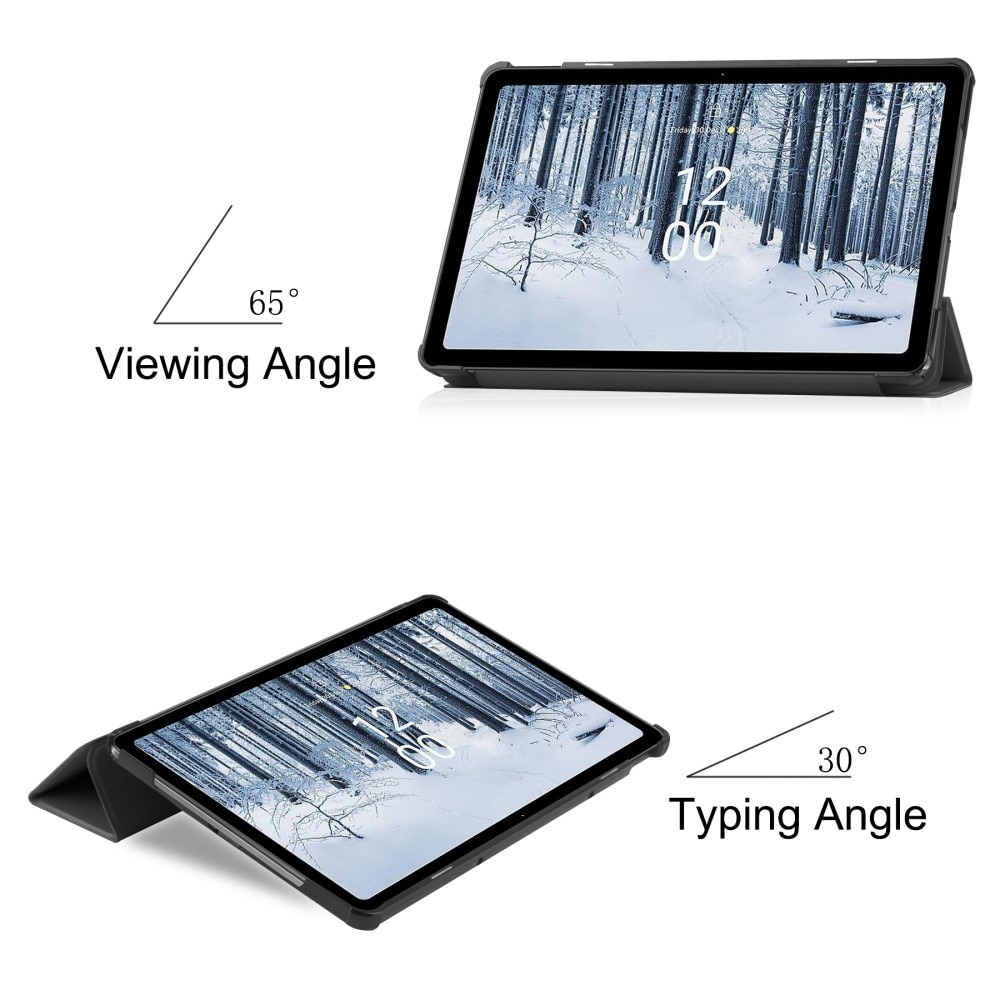 Fodral Tri-fold  Nokia T21 Svart