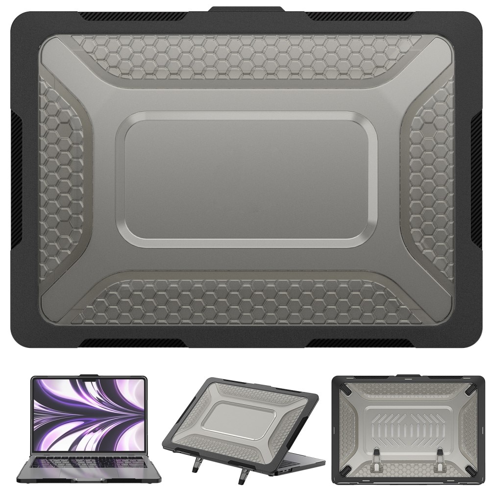 Hybridskal Kickstand MacBook Air 13 2022 svart
