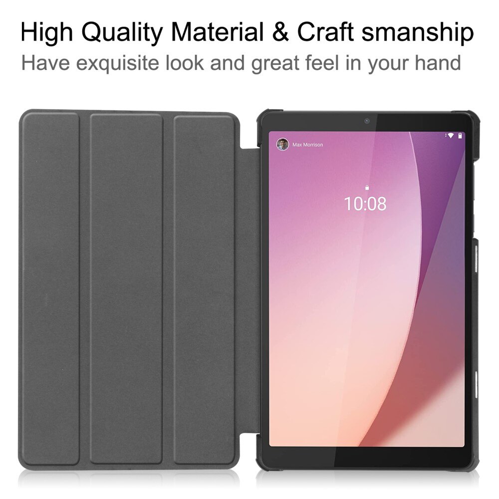 Lenovo Tab M8 (4th Gen) Fodral Tri-fold svart