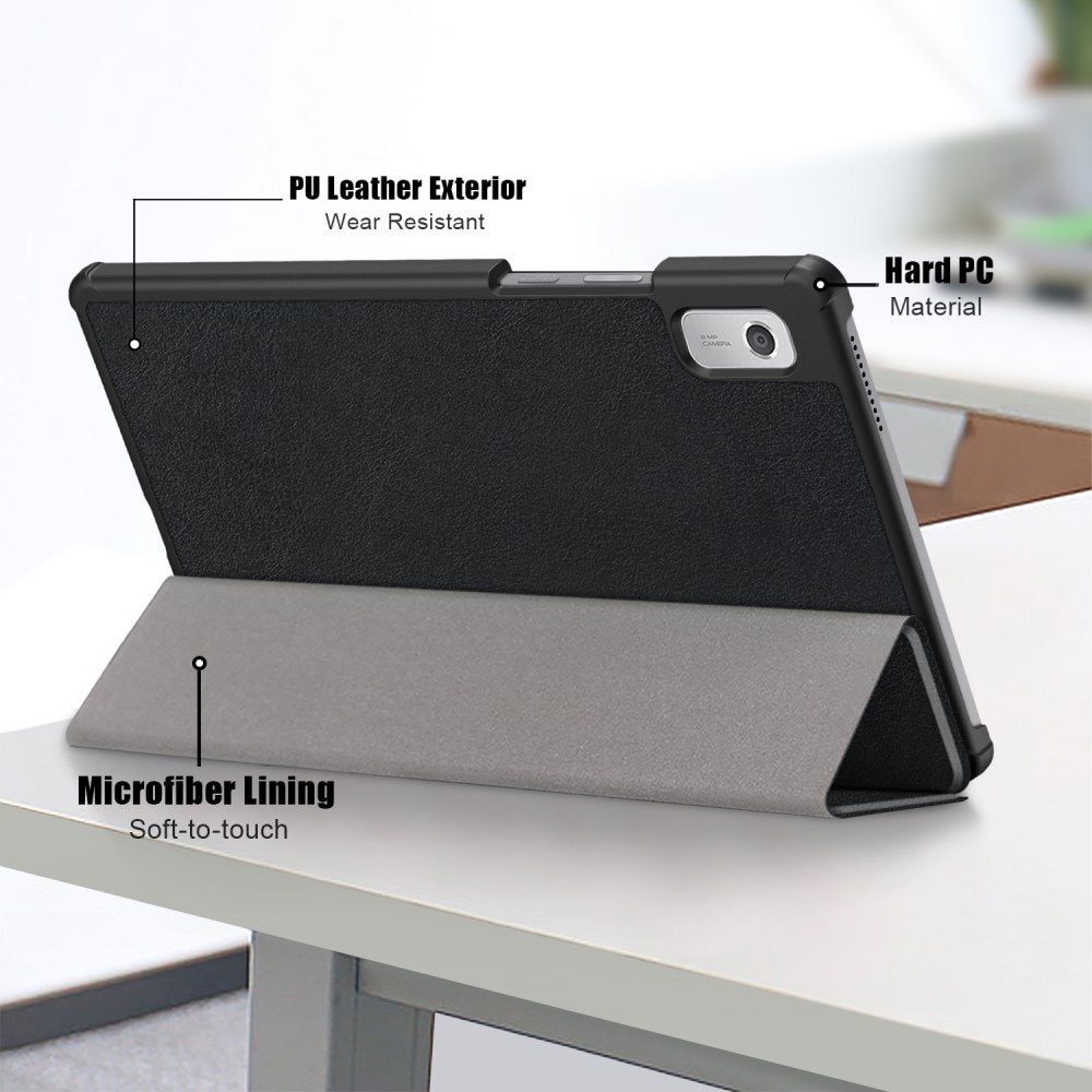 Lenovo Tab M9 Fodral Tri-fold svart