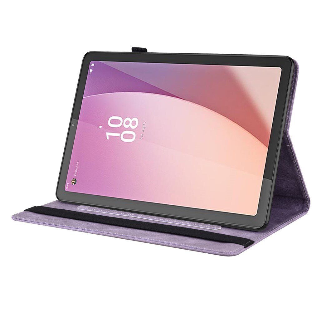 Läderfodral Fjärilar Lenovo Tab M9 Lila