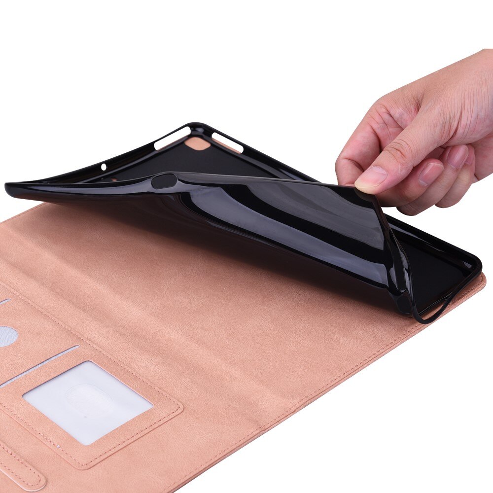 Läderfodral Fjärilar Xiaomi Pad 6 Rosa