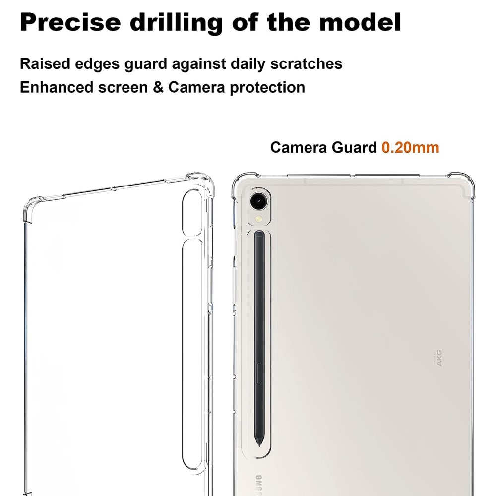 Stöttåligt Skal TPU Samsung Galaxy Tab S9 transparent