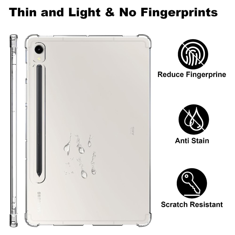 Stöttåligt Skal TPU Samsung Galaxy Tab S9 transparent