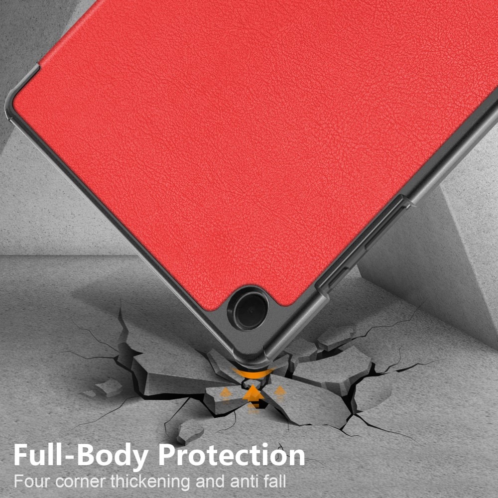 Fodral Tri-fold Samsung Galaxy Tab A9 Plus Röd
