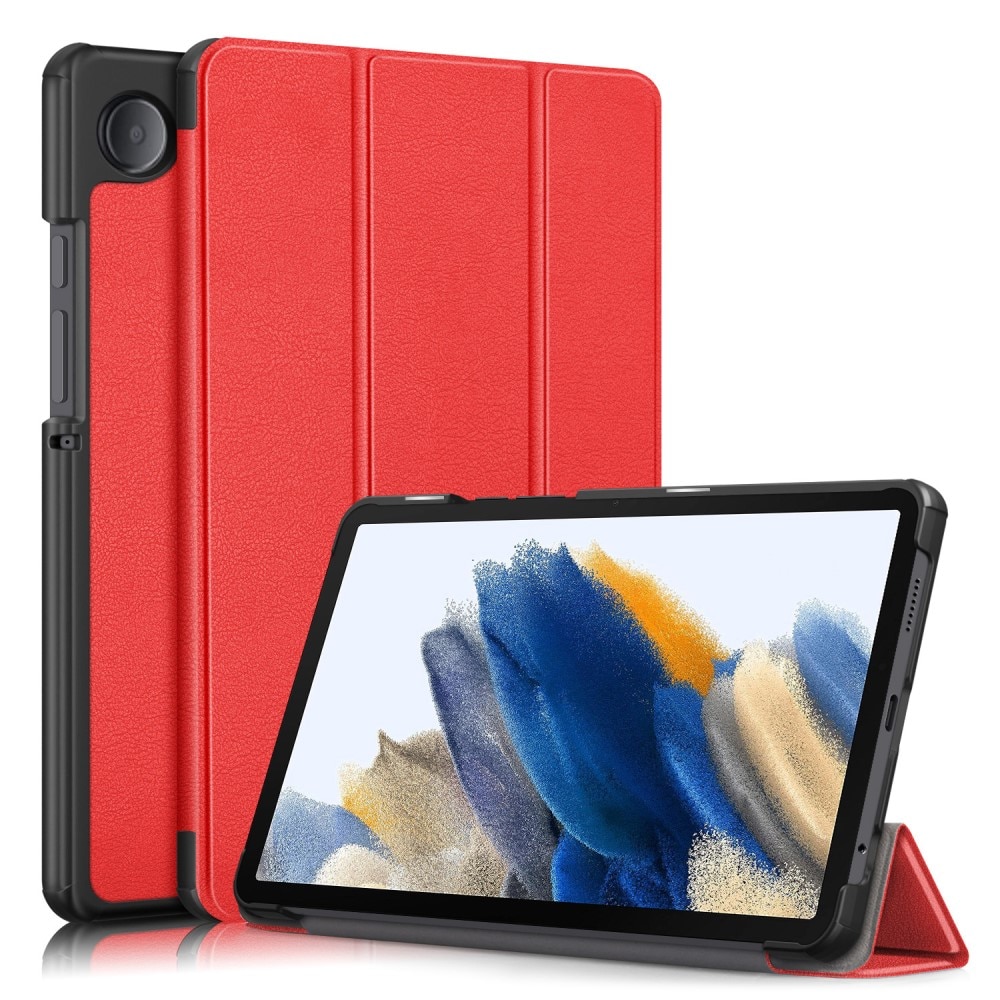 Samsung Galaxy Tab A9 Fodral Tri-fold röd