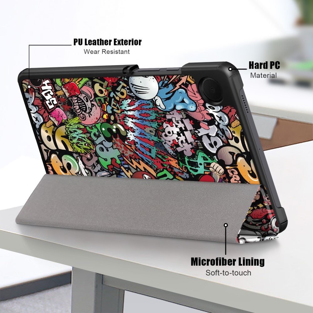 Samsung Galaxy Tab A9 Fodral Tri-fold - Graffiti