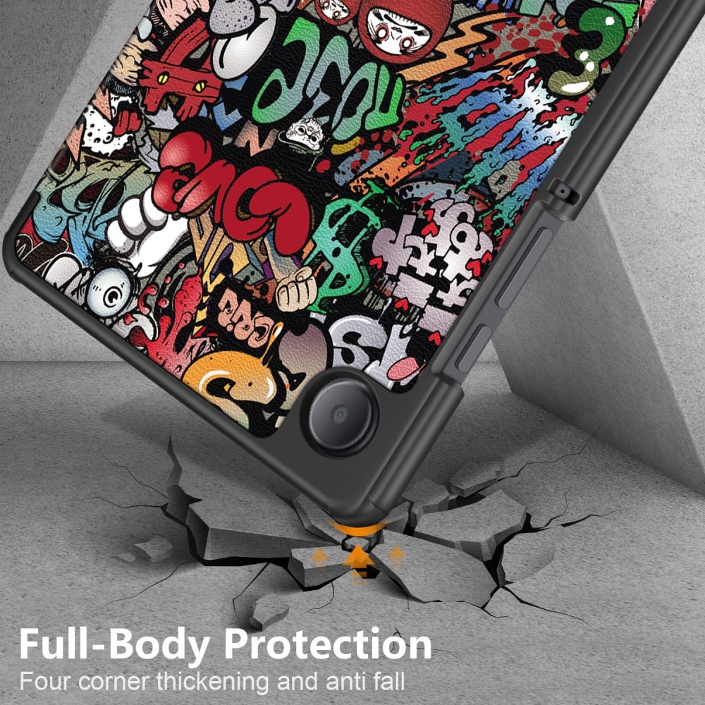 Samsung Galaxy Tab A9 Fodral Tri-fold - Graffiti