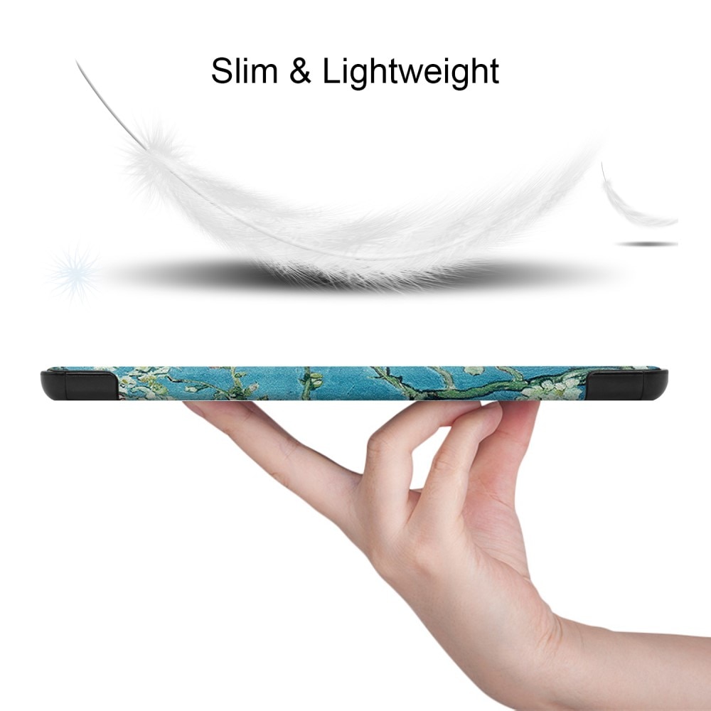 Fodral Tri-fold Samsung Galaxy Tab S9 FE Plus - Körsbärsblommor